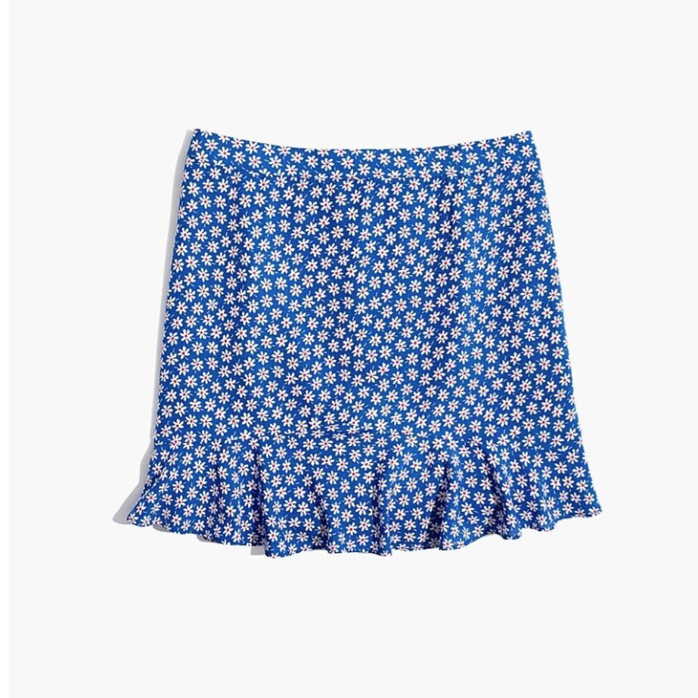 Madewell Ruffle-Edge Skirt in Mini Daisy - Picture 4 of 11